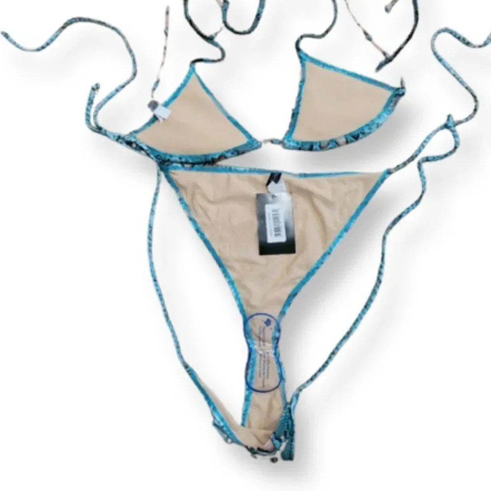 ❤️🎉HOST PICK🎉❤️!! NWT SEXY AQUA SNAKEPRINT BIKINI! - Picture 5 of 7